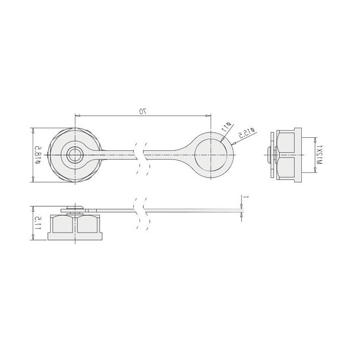 M12 locking nut, 640012